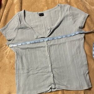 Art Class Ribbed Top Sz S